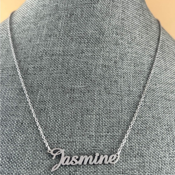 Jasmine Customized Name Necklace, Personalized Name Jewelry for Women, Cursive - Picture 3 of 3